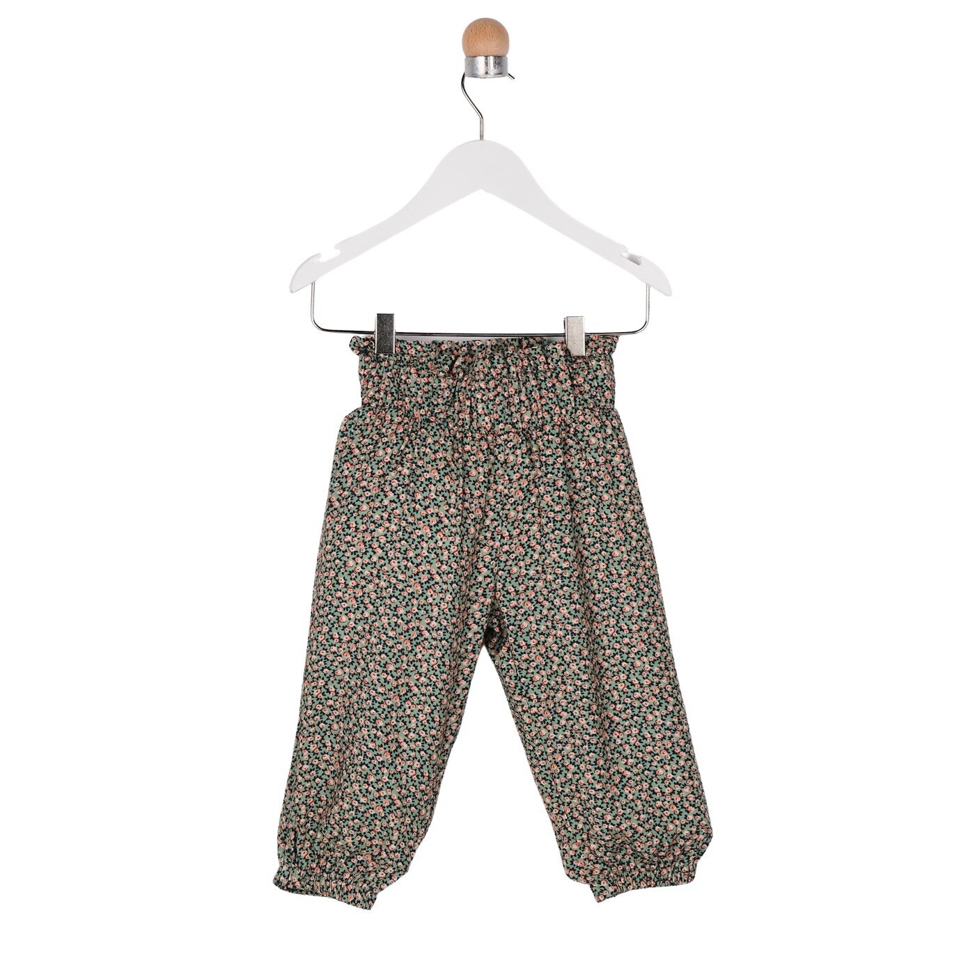 Pantaloni pentru fete, culoare verde 1805