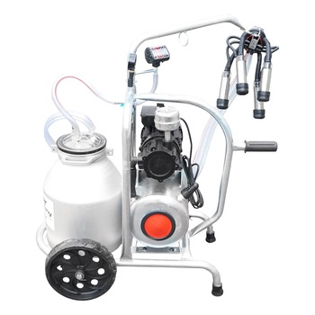 Aparat de muls vaci cu grup colector 160cc, sasiu galvanizat, bidon aluminiu 30L, 1 post Breckner Germany Aparat de muls vaci cu grup colector 160cc, sasiu galvanizat, bidon aluminiu 30L, 1 post Breckner Germany