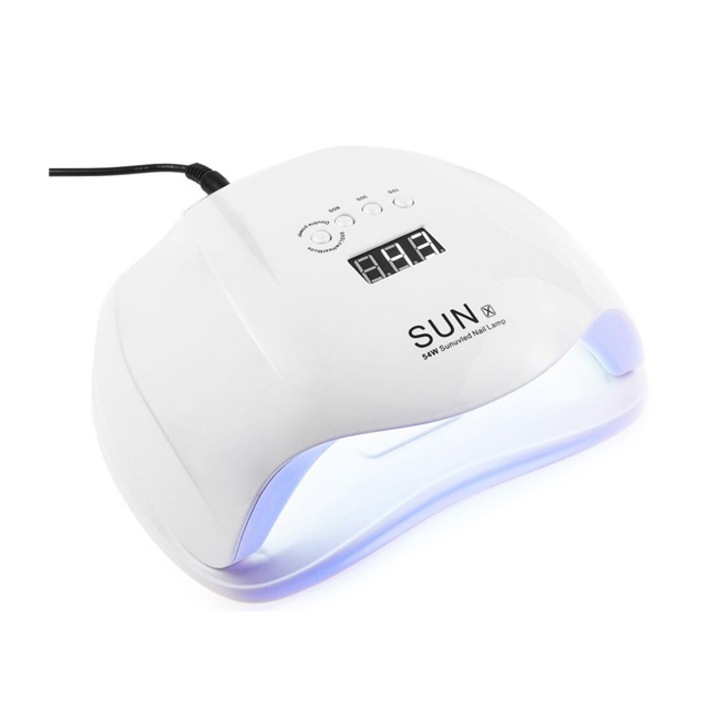 Lampa de unghii, Verk Group, LED UV, 54 W, Alb