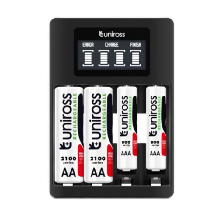Uniross Pack 4 piles rechargeables Uniross AAA 1.2v 400mAh - Its