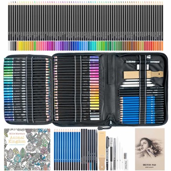 Set desen profesional, 100 bucati, Multicolor Set desen profesional, 100 bucati, Multicolor