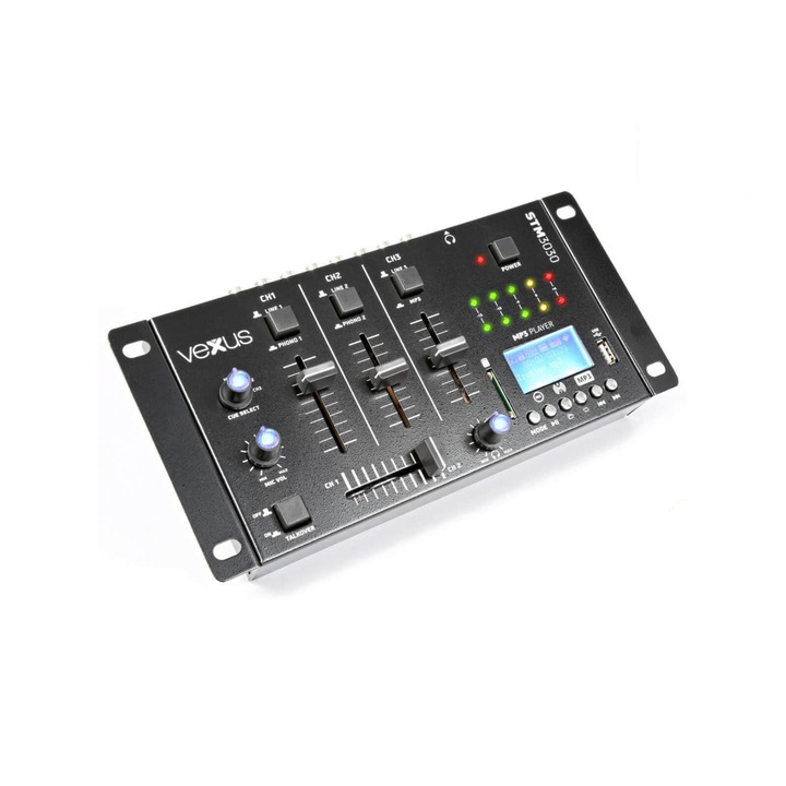 Vonyx STM-3030 3+1 csatornás DJ, karaoke keverő + USB/SD Lejátszó + REC