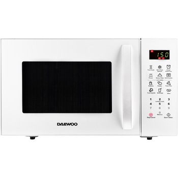 Cuptor cu microunde Daewoo KOR-91RBW, 23l, 900 W, Grill 1000W, Control digital, Display LED, 10 programe, Functie ceas, Program popcorn, Semnal sonor, Alb Cuptor cu microunde Daewoo KOR-91RBW, 23l, 900 W, Grill 1000W, Control digital, Display LED, 10 programe, Functie ceas, Program popcorn, Semnal sonor, Alb