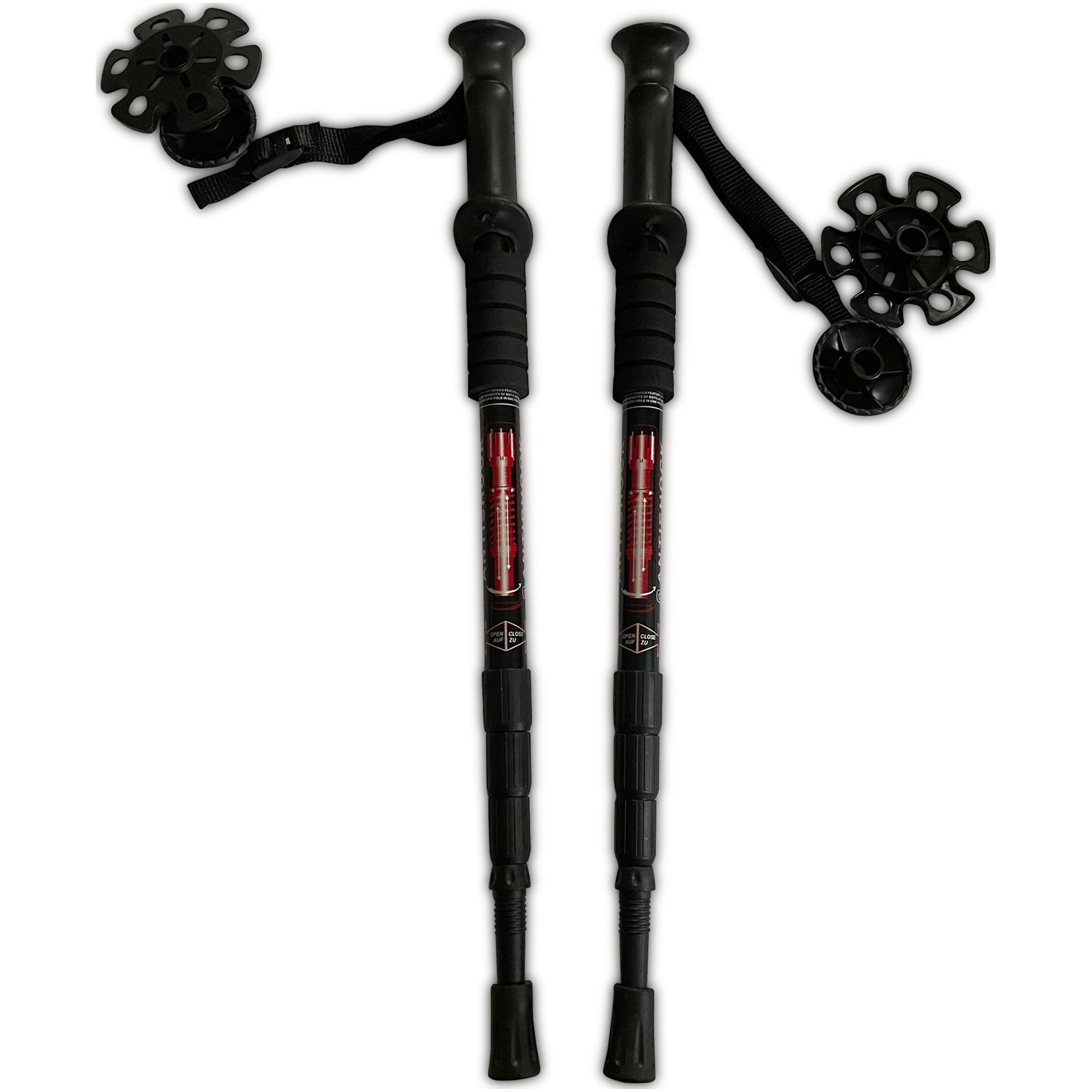 Bat extensibil pentru hiking, 4 sectiuni, lungime: 110 cm