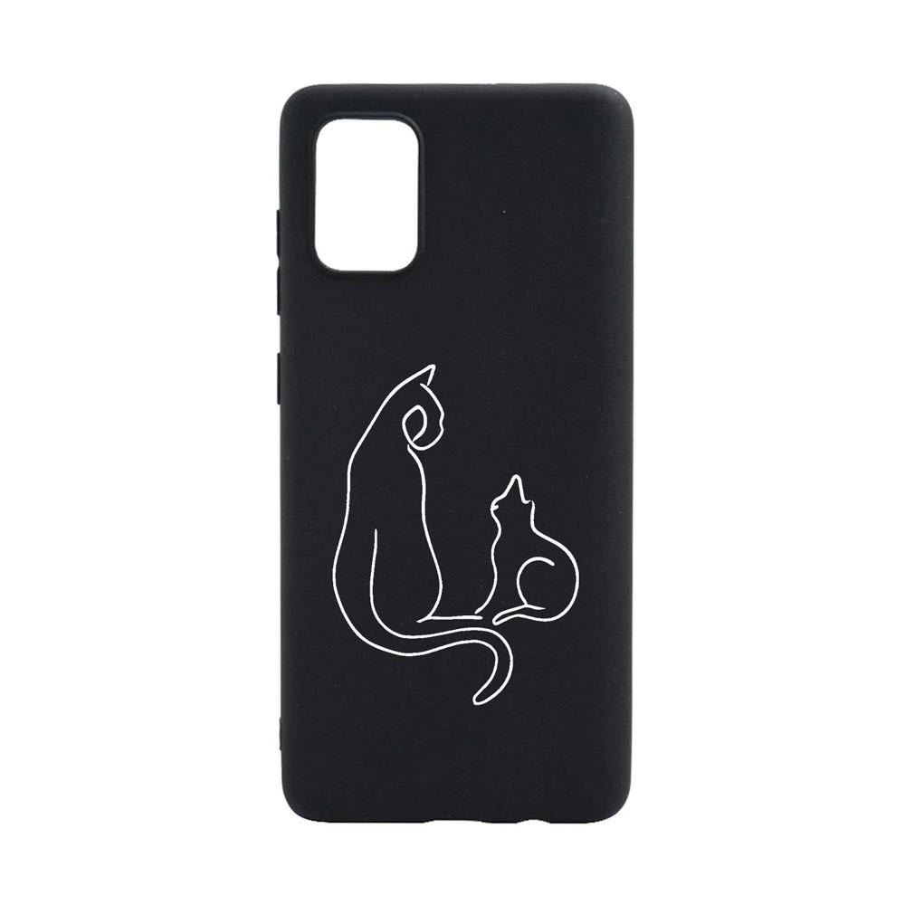 Husa Silicon Compatibila Cu Huawei P Smart 2021, Abstract Cat, rezistenta la uzura, anti-alunecare, B738