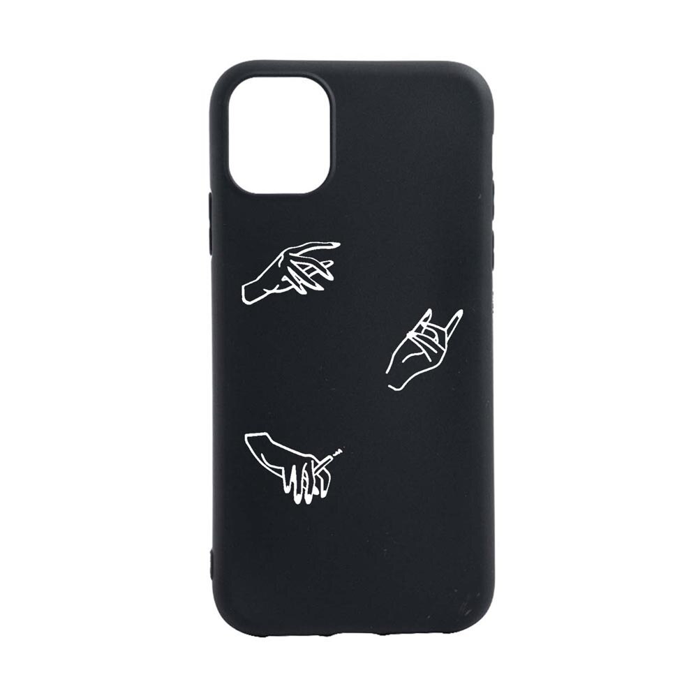 Husa Silicon Compatibila Cu Apple iPhone 11, Hands, rezistenta la uzura, anti-alunecare, B740