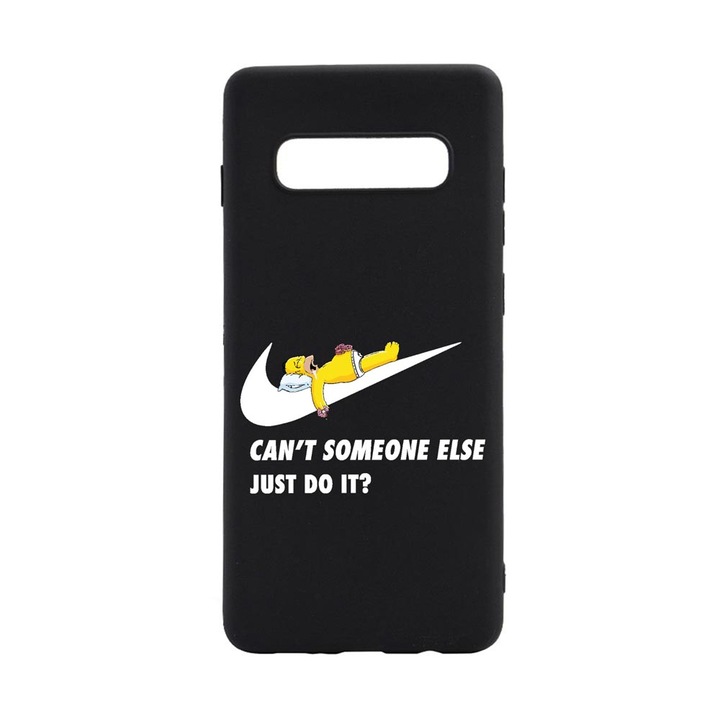 Husa Silicon Compatibila Cu Samsung Galaxy S10 Plus, Simpson Just Do It, rezistenta la uzura, anti-alunecare, B751