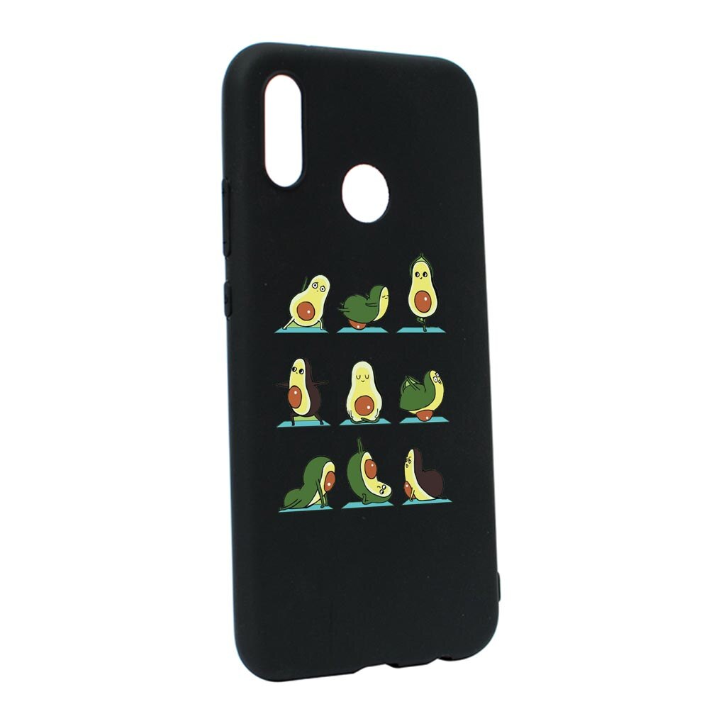 Husa Silicon Compatibila Cu Huawei P20 Lite, Avocado Yoga, rezistenta la uzura, anti-alunecare, B752