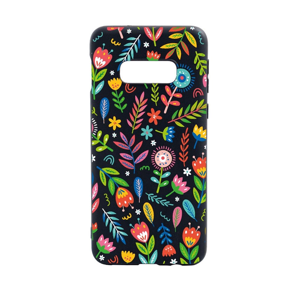 Husa Silicon Compatibila Cu Samsung Galaxy S10E, Happy Flowers, rezistenta la uzura, anti-alunecare, B756