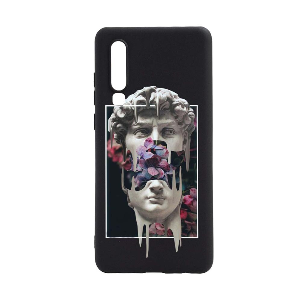 Husa Silicon Compatibila Cu Huawei P30, David Statue, rezistenta la uzura, anti-alunecare, B753
