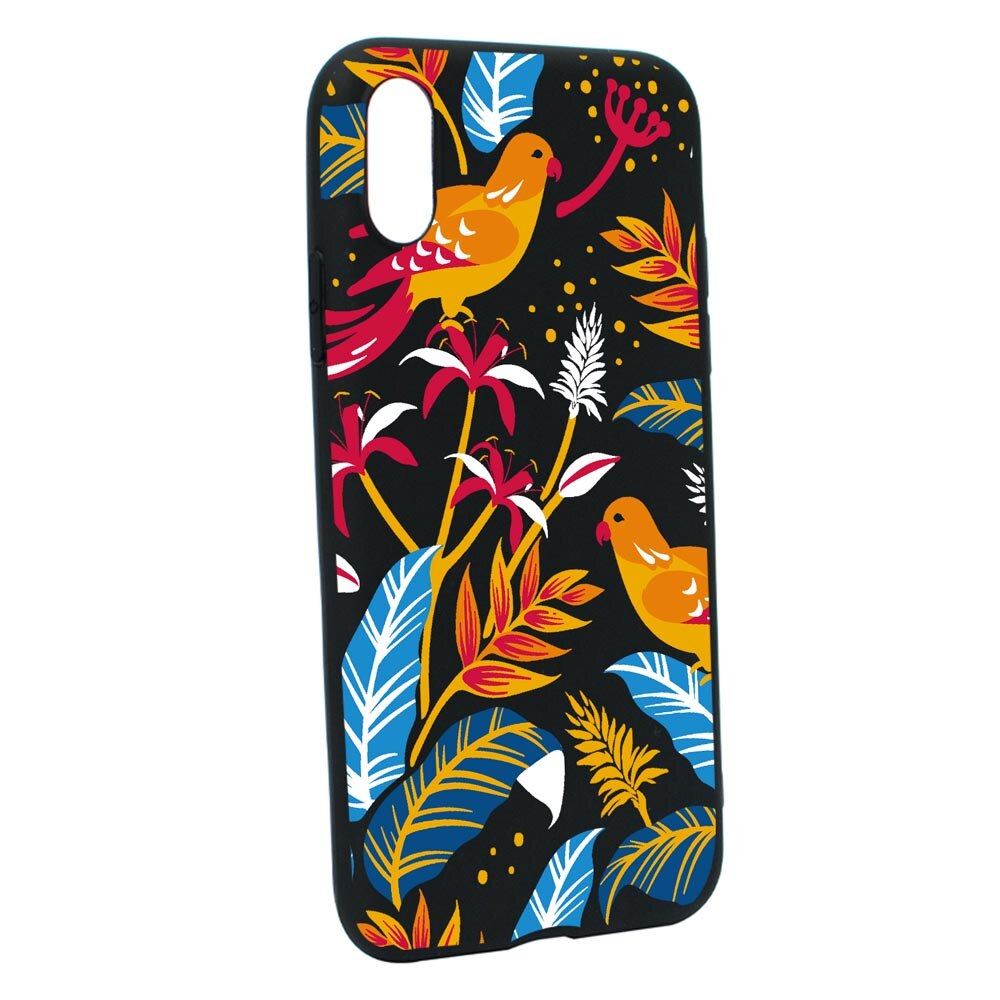 Husa Silicon Compatibila Cu Samsung Galaxy A10, Colored Birds, rezistenta la uzura, anti-alunecare, B769