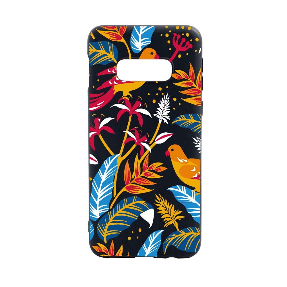 Husa Silicon Compatibila Cu Samsung Galaxy S10E, Colored Birds, rezistenta la uzura, anti-alunecare, B769