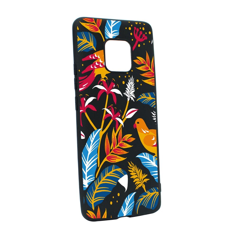 Husa Silicon Compatibila Cu Motorola Moto E7, Colored Birds, rezistenta la uzura, anti-alunecare, B769