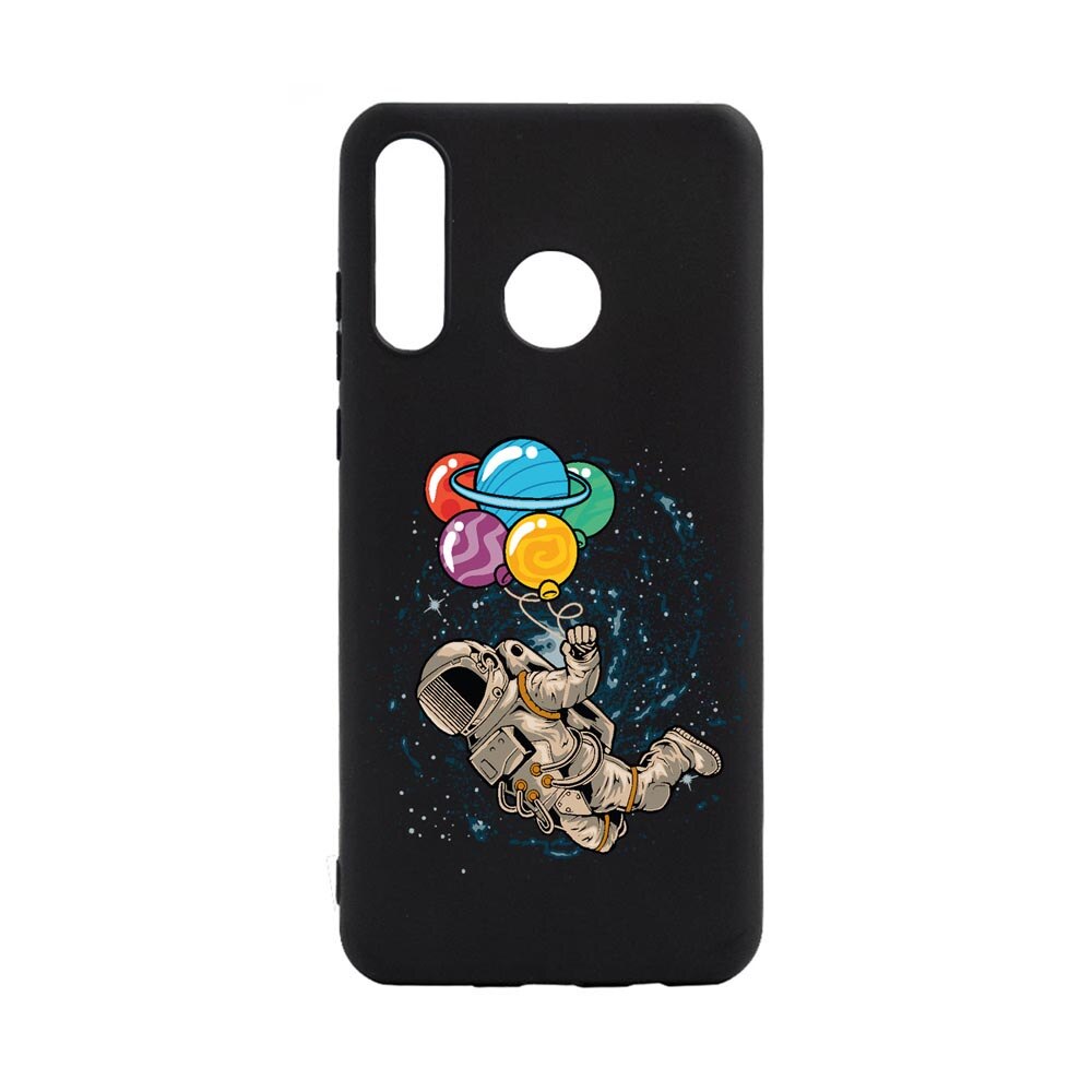 Husa Silicon Compatibila Cu Huawei P30 Lite, Happy Astronaut, rezistenta la uzura, anti-alunecare, B773