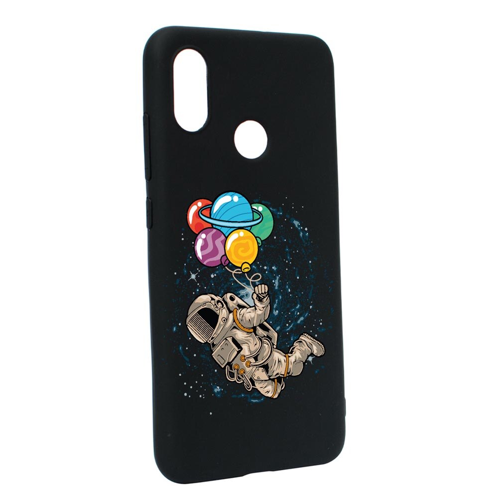 Husa Silicon Compatibila Cu Motorola Moto E7 Power, Happy Astronaut, rezistenta la uzura, anti-alunecare, B773