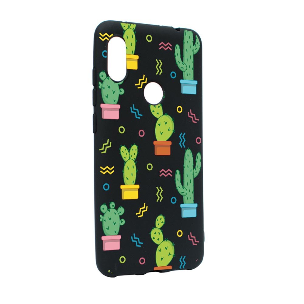 Husa Silicon Compatibila Cu Huawei Y6 2019, Cactus, rezistenta la uzura, anti-alunecare, B770