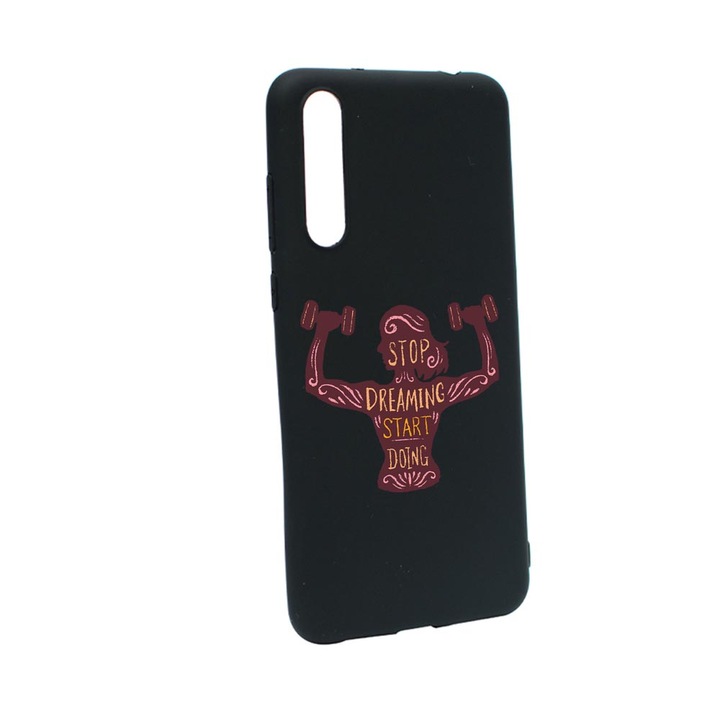 Husa Silicon Compatibila Cu Samsung Galaxy A70 / A70s, Stop Dreaming Star Doing, rezistenta la uzura, anti-alunecare, B779