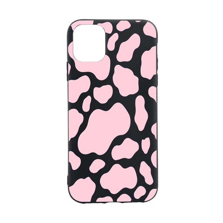 Husa Silicon Compatibila Cu Samsung Galaxy M12, Pink Cow, rezistenta la uzura, anti-alunecare, B786
