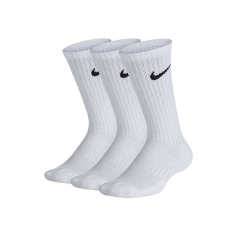 Set 3 Perechi Sosete Nike Everyday Cushioned JR SX6842-100, Baieti, Alb, 34-38 Set 3 Perechi Sosete Nike Everyday Cushioned JR SX6842-100, Baieti, Alb, 34-38