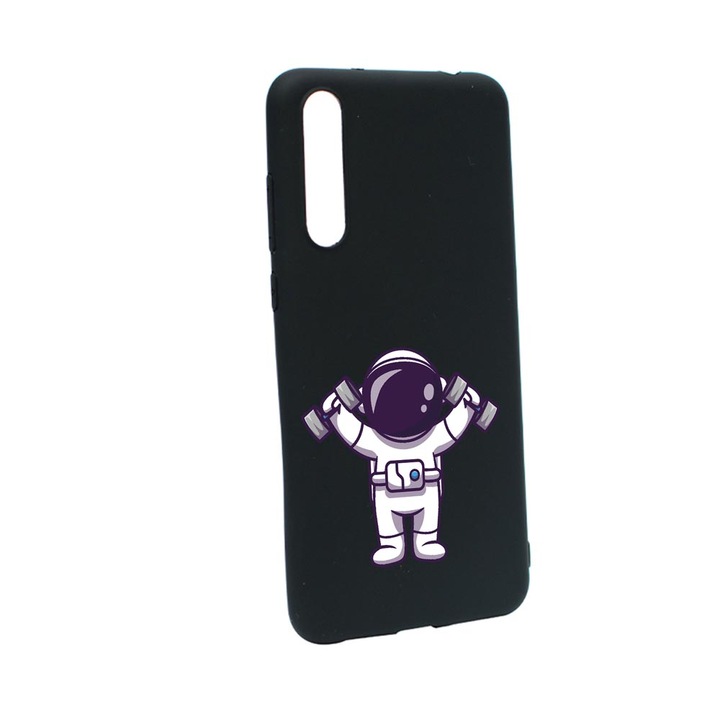 Husa Silicon Compatibila Cu Samsung Galaxy A70 / A70s, Astronaut Gym, rezistenta la uzura, anti-alunecare, B778
