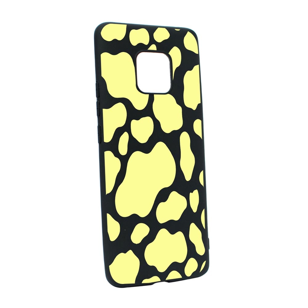 Husa Silicon Compatibila cu Motorola Moto E7 Plus, Yellow Cow, rezistenta la uzura, anti-alunecare, B787