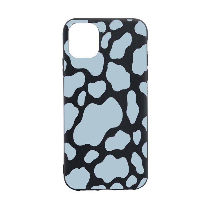 Husa Silicon Compatibila Cu Samsung Galaxy M12, Blue Cow, rezistenta la uzura, anti-alunecare, B788