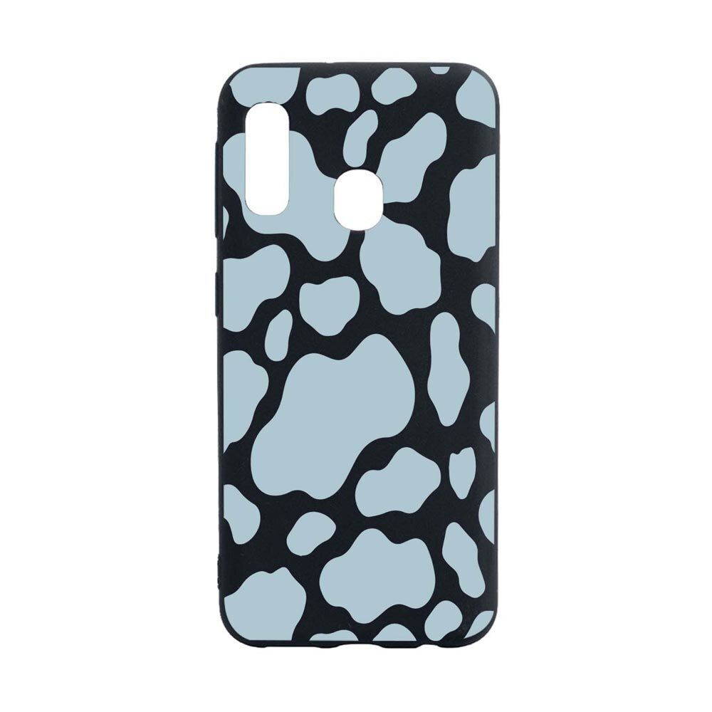 Husa Silicon Compatibila Cu Samsung Galaxy A20E, Blue Cow, rezistenta la uzura, anti-alunecare, B788