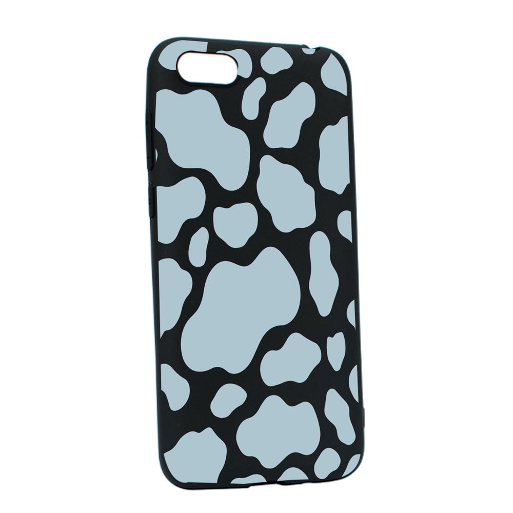 Husa Silicon Compatibila Cu Apple iPhone 6 / 6S, Blue Cow, rezistenta la uzura, anti-alunecare, B788