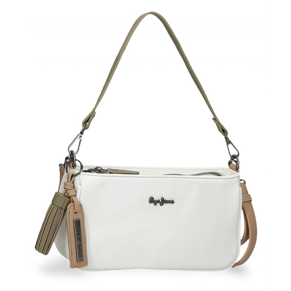 Geanta umar 2 barete Pepe Jeans Zaida, alba