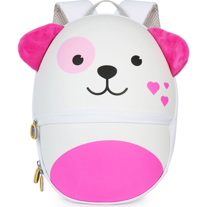 Rucsac Boppi Tiny Trekker - Catel roz, 27 x 10 x 26 cm