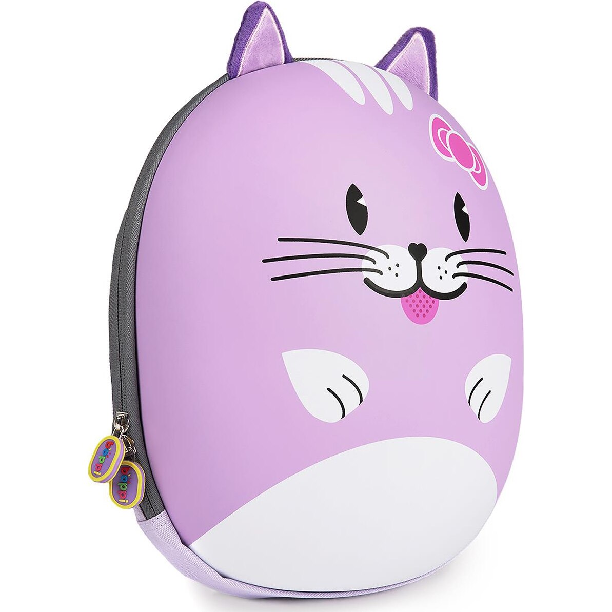 Rucsac Boppi Tiny Trekker - Pisica Mov, 27 x 10 x 26 cm