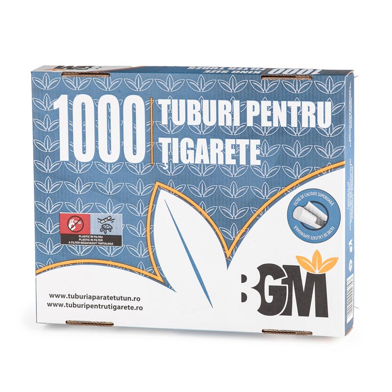 Tuburi Tigari BGM White 1000 bucati