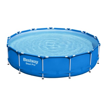 Piscina Bestway Steel Pro 3.96m x 84cm Set, cadru metalic, pompa de filtrare inclusa Piscina Bestway Steel Pro 3.96m x 84cm Set, cadru metalic, pompa de filtrare inclusa
