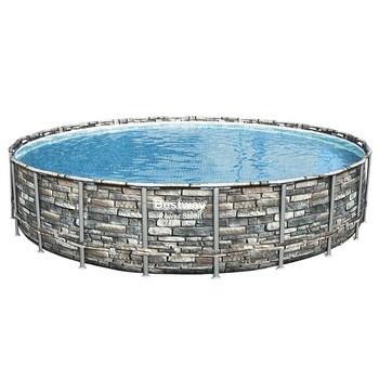 Piscina Bestway Power Steel 6.71m x 1.32m, set cu pompa filtrare inclusa Piscina Bestway Power Steel 6.71m x 1.32m, set cu pompa filtrare inclusa