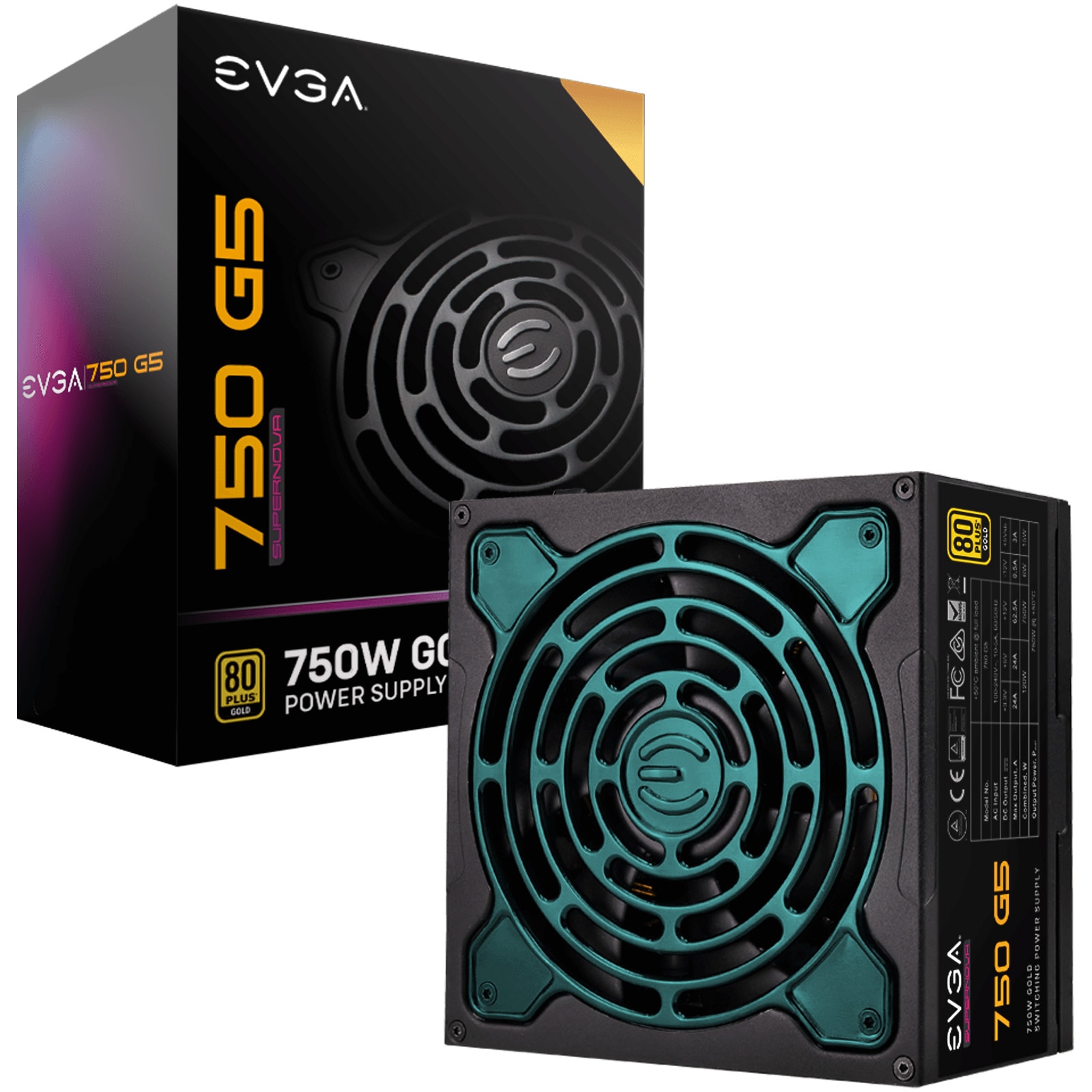 Sursa EVGA SuperNOVA 750 G5, 80 PLUS® Gold, 750W, Fully Modular