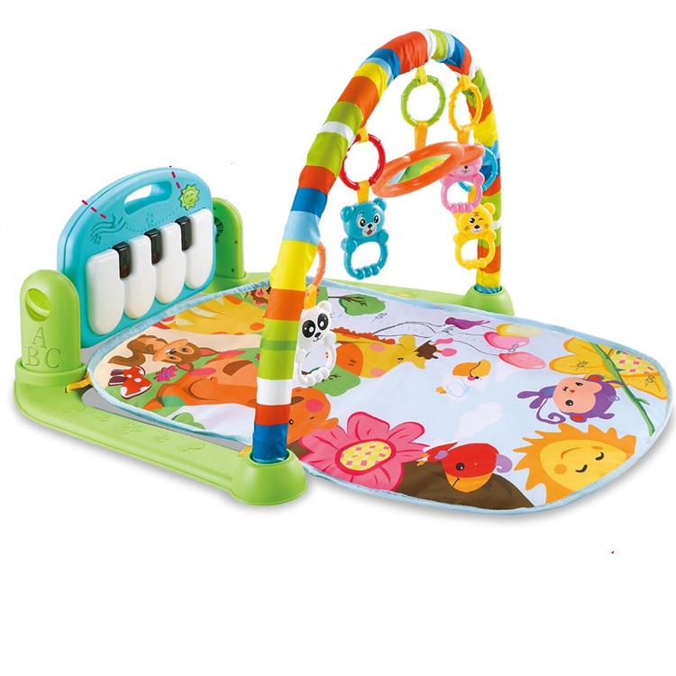 Centru de Activitati Multifunctional 3 in 1 cu Lumini si Sunete, PIAN Detasabil, Jucarii Zornaitoare, Oglinda, Lavabil, SALAMANDRA KIDS®
