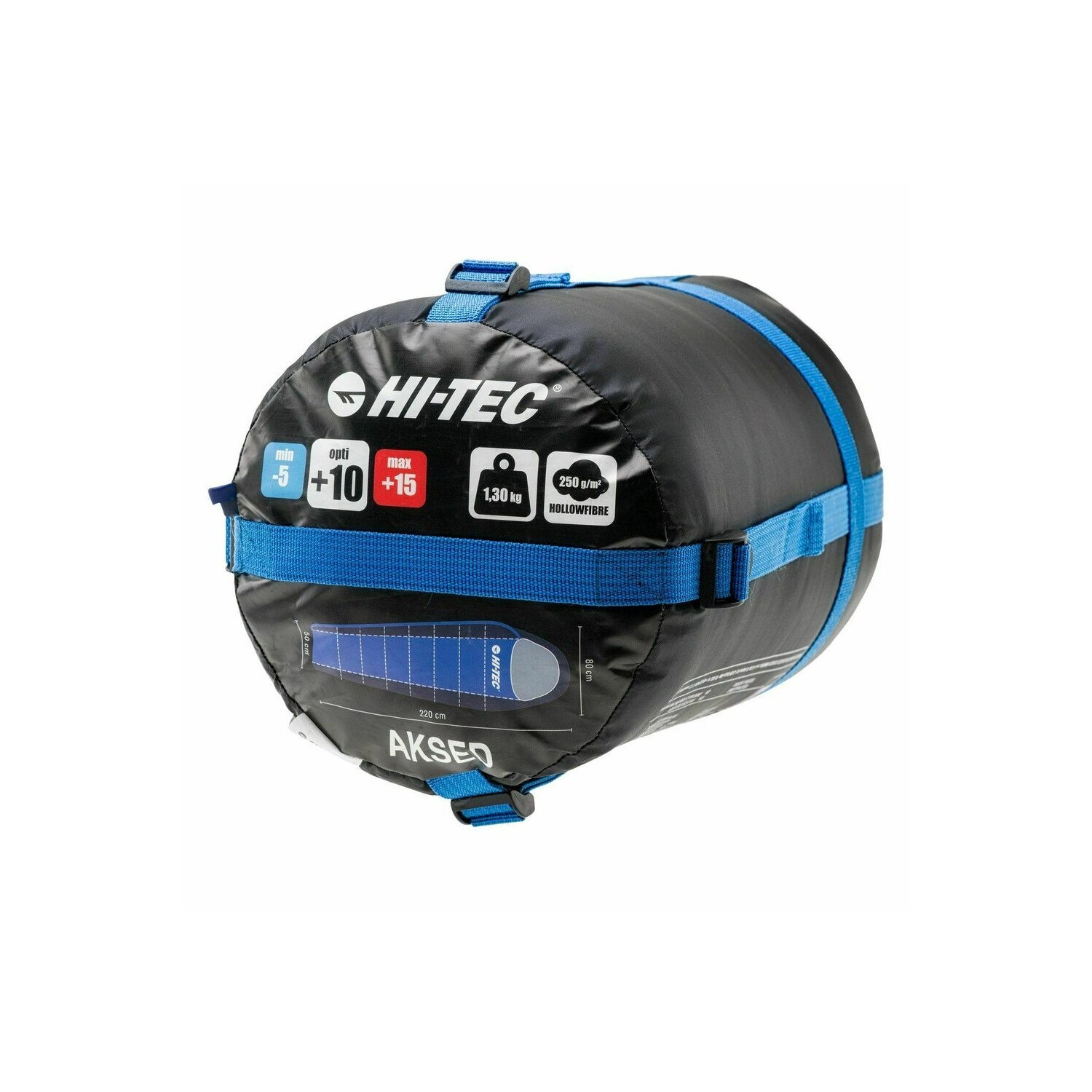 Sac de dormit, Hi-Tec, Aksed, Albastru, 220 cm