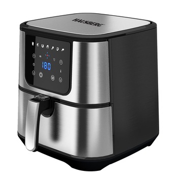 Friteuza Air Fryer Hausberg HB2365, 1600-1800 W, 5.2 L, Timer, protectie supra-incalzire, maner rece, Display LCD Friteuza Air Fryer Hausberg HB2365, 1600-1800 W, 5.2 L, Timer, protectie supra-incalzire, maner rece, Display LCD