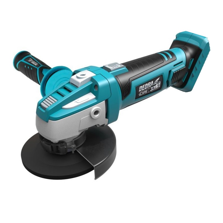 Polizor unghiular (flex) 125 mm, Dedra Poland, SASALL, 18V, cu Acumulator 2 Ah si Incarcator inclus, 9500 RPM