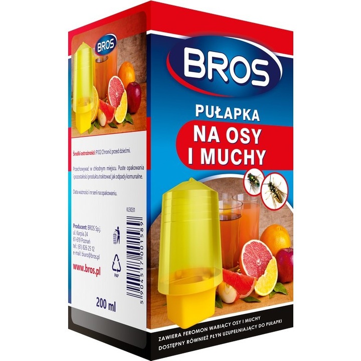 Течен капан против оси, 200 мл, Жълт