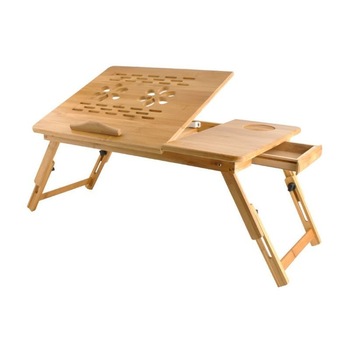 Masuta laptop 14 inch, PROCART, pliabila, suport pahar, sertar, lemn de bambus, 50x30 cm Masuta laptop 14 inch, PROCART, pliabila, suport pahar, sertar, lemn de bambus, 50x30 cm