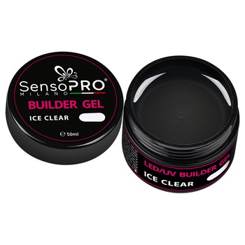 Gel Constructie Unghii SensoPRO Milano 50ml - Ice Clear Gel Constructie Unghii SensoPRO Milano 50ml - Ice Clear