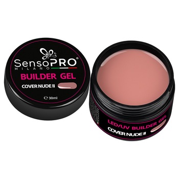Gel Camuflaj Unghii SensoPRO Milano 30ml - Cover Nude II Gel Camuflaj Unghii SensoPRO Milano 30ml - Cover Nude II
