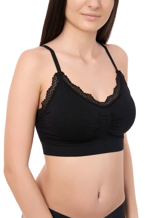 Mikroszálas melltartó, Clody, Fekete, One Size