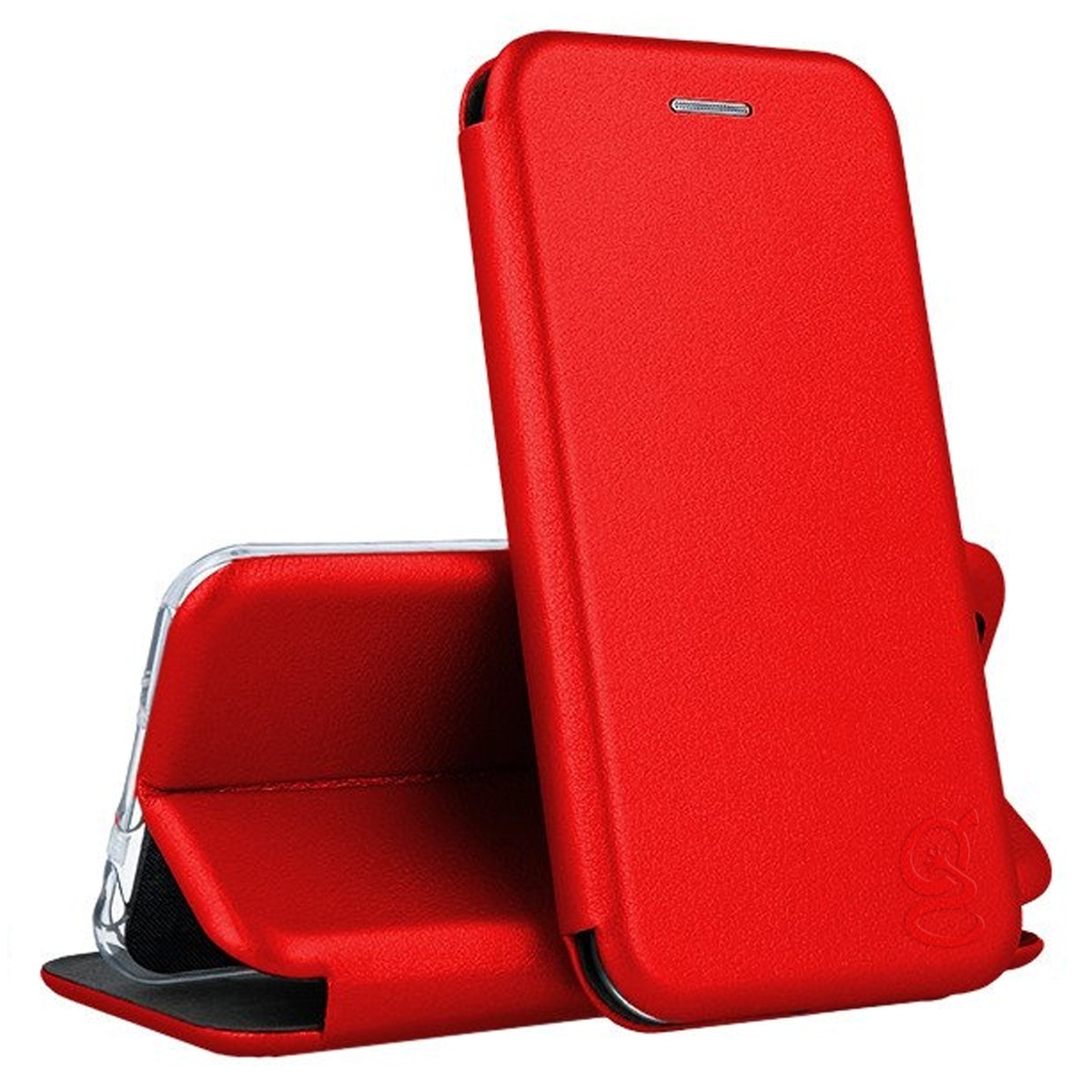 Husa pentru Samsung Galaxy S20 FE (G780), tip carte, inchidere Magnetica, buzunar Card, Functie Stand, Piele-Eco cu interior Microfibra, Flip Open, Rosie