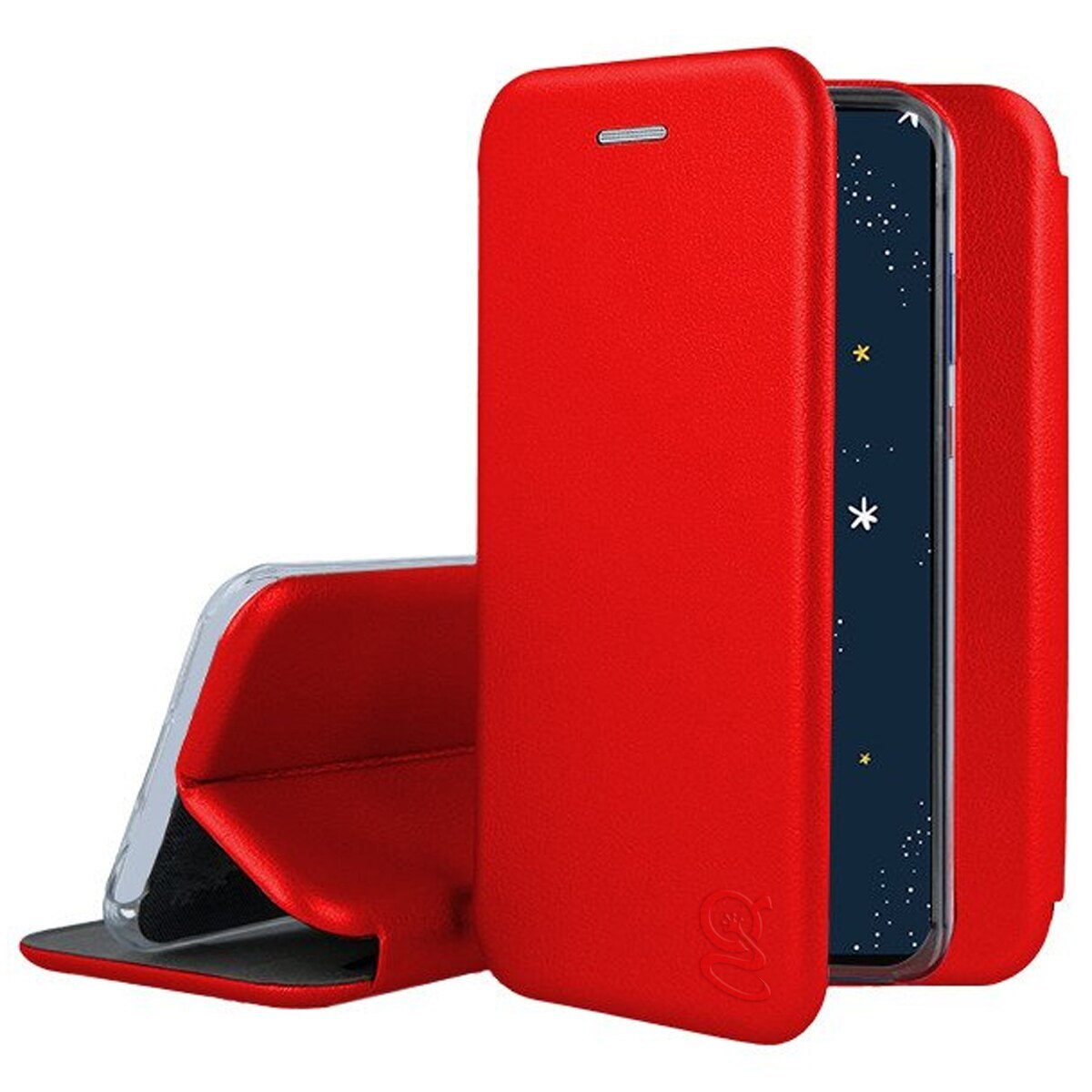 Husa pentru Samsung Galaxy S20 FE (G780), tip carte, inchidere Magnetica, buzunar Card, Functie Stand, Piele-Eco cu interior Microfibra, Flip Open, Rosie