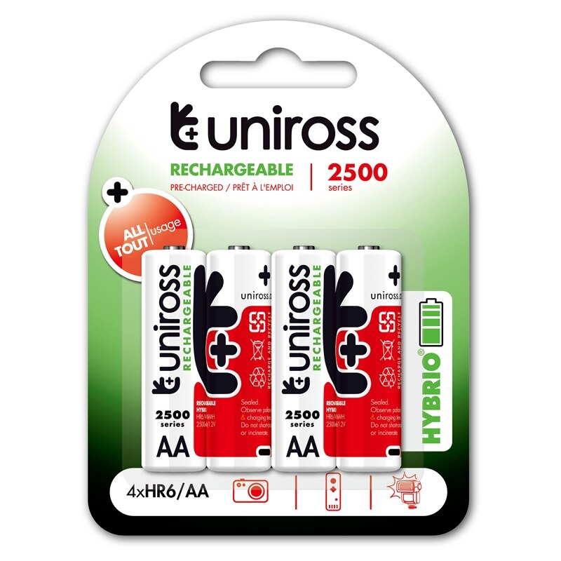 Set acumulator incarcabil 4XR6(AA) NiMH 2500mAh