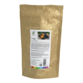 Pulbere din Ciuperca Chaga 50 grame Medica Pulbere din Ciuperca Chaga 50 grame Medica