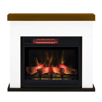 Semineu electric Dublin Alb si Cires cu focar electric ClassicFlame FCF-23 si sunet Semineu electric Dublin Alb si Cires cu focar electric ClassicFlame FCF-23 si sunet