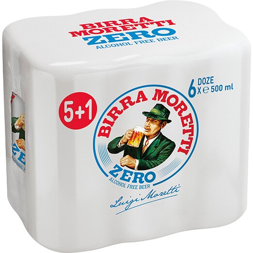 Bere Blonda Birra Moretti 0% , Doza 0.5l, 5+1